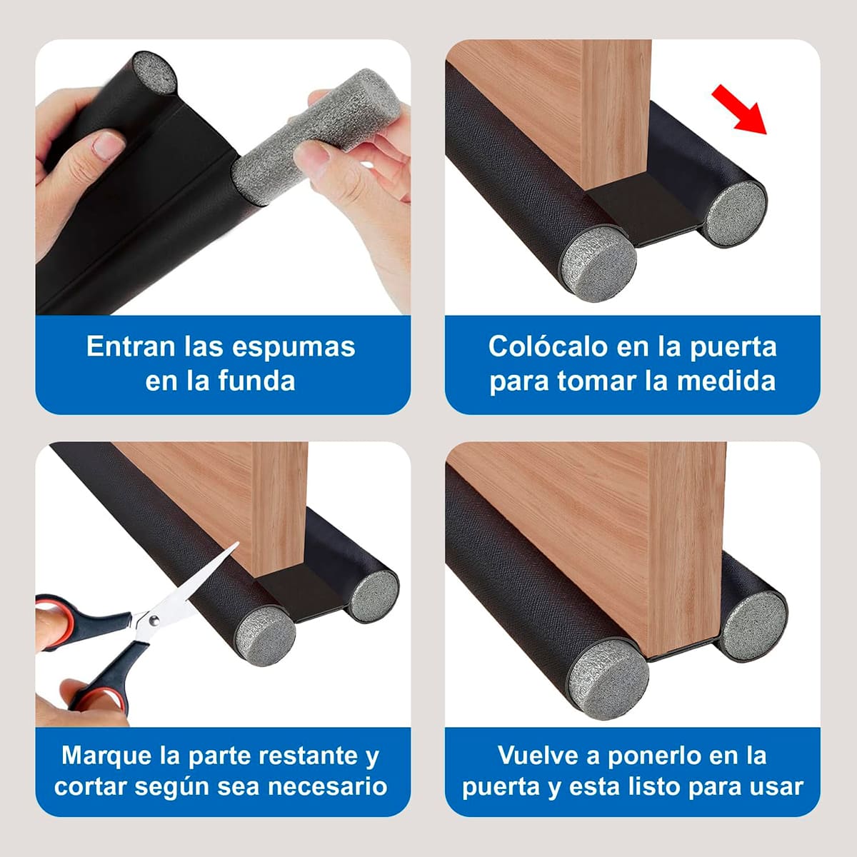 Protector de Puertas 3 en 1: Polvo, Insectos y Temperatura 🔥❄️"
